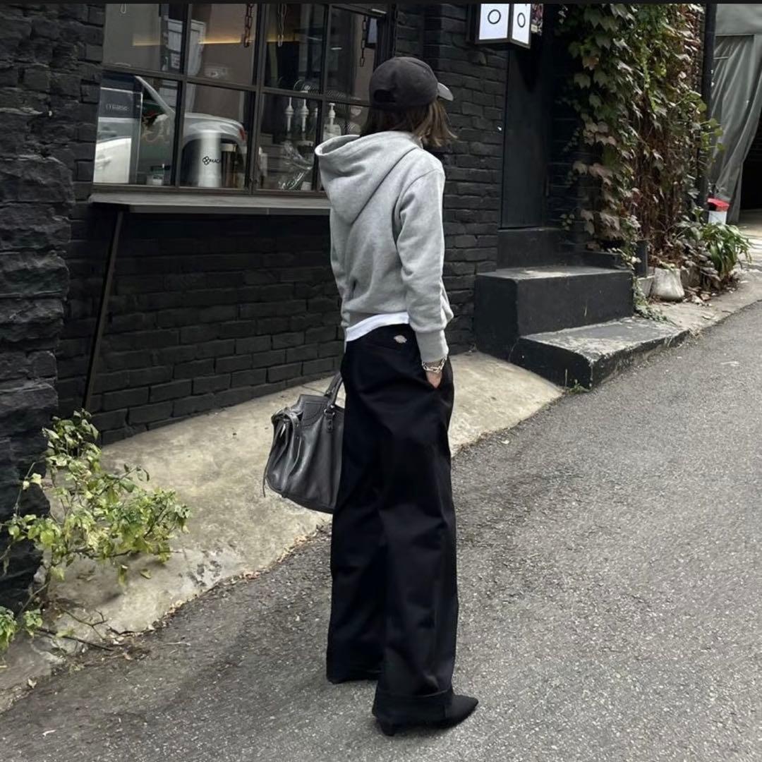 ok.soon×dickies wide chino pants ブラック L - メルカリ