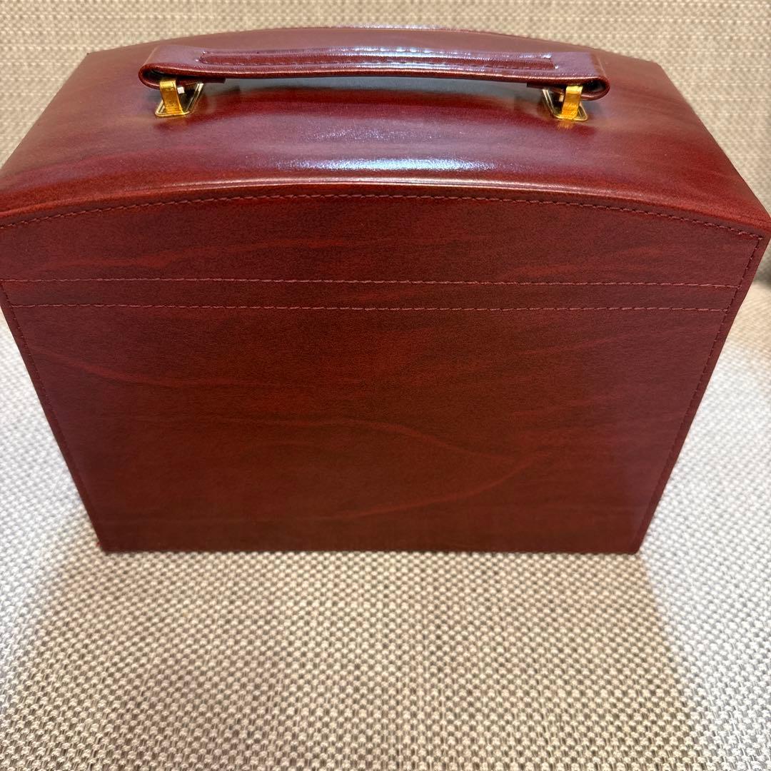 タサキ　レザージュエリーボックス　宝石箱　田崎真珠