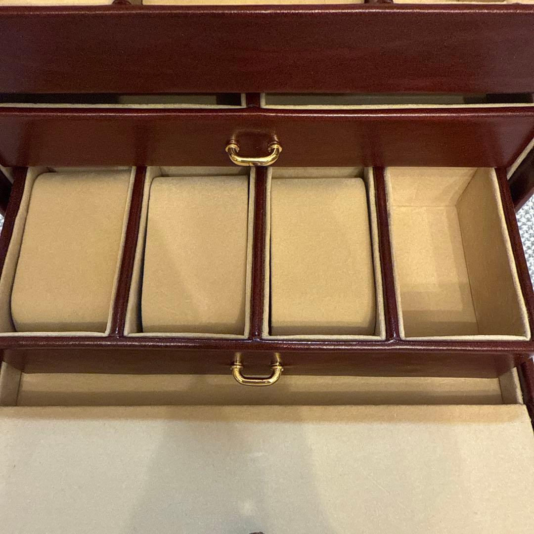 タサキ　レザージュエリーボックス　宝石箱　田崎真珠