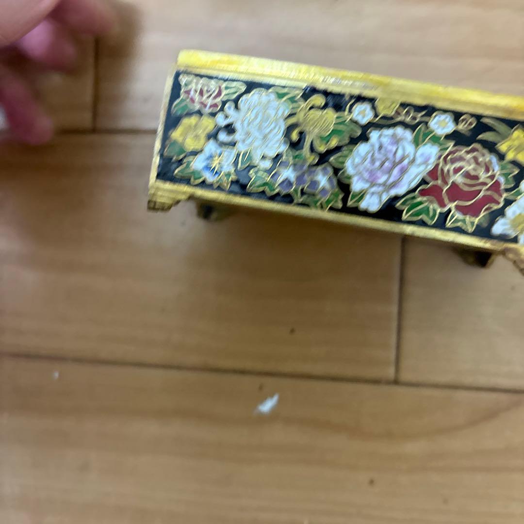 アンティーク 七宝ジュエリー トリンケットボックス アバカス フローラル