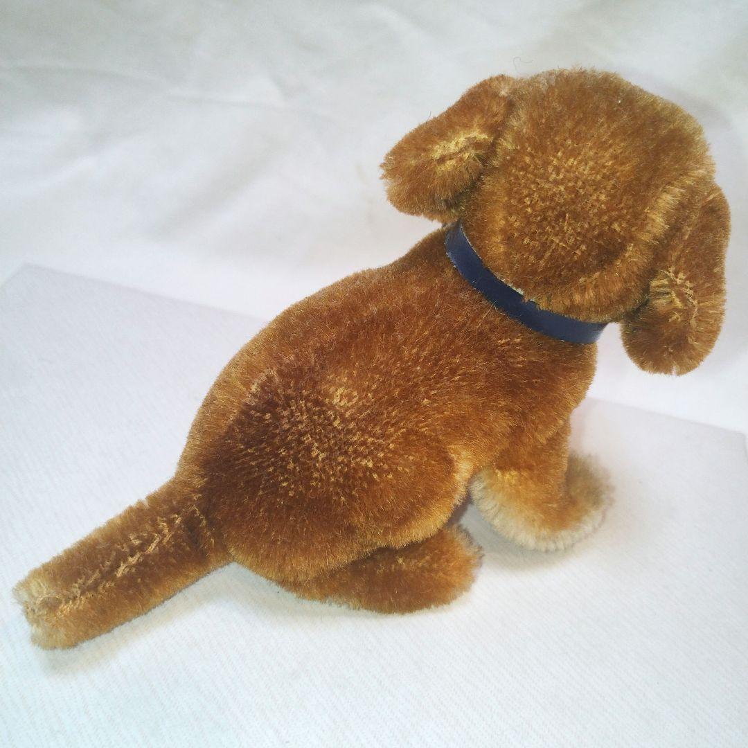 【アンティーク】シュタイフ 犬のぬいぐるみ　Dachshund Bazi