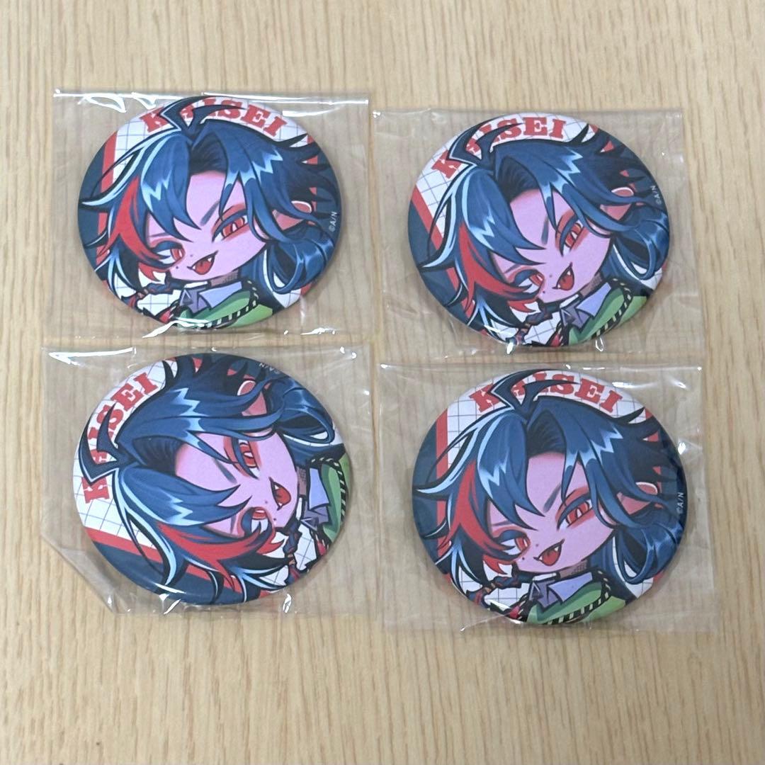 にじさんじ 缶バッジ 4個 3SKM college SD 魁星 - メルカリ