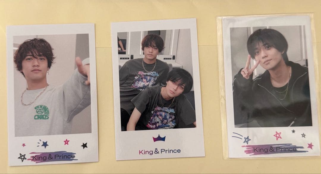 king&princeアルバムRe:ERA会場限定特典チェキ風トレカ3種
