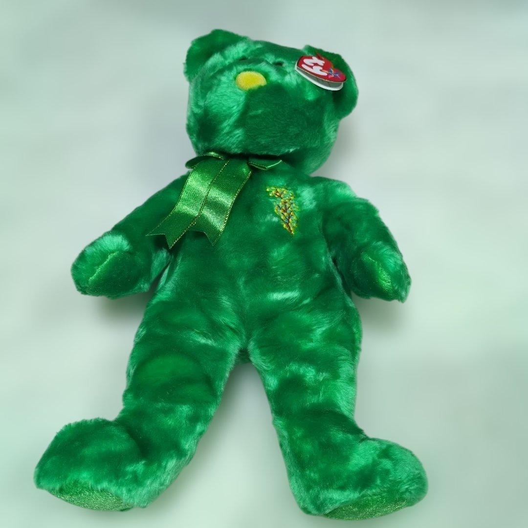 Ty 緑色 ぬいぐるみ クマ 大 Wattlie - メルカリ
