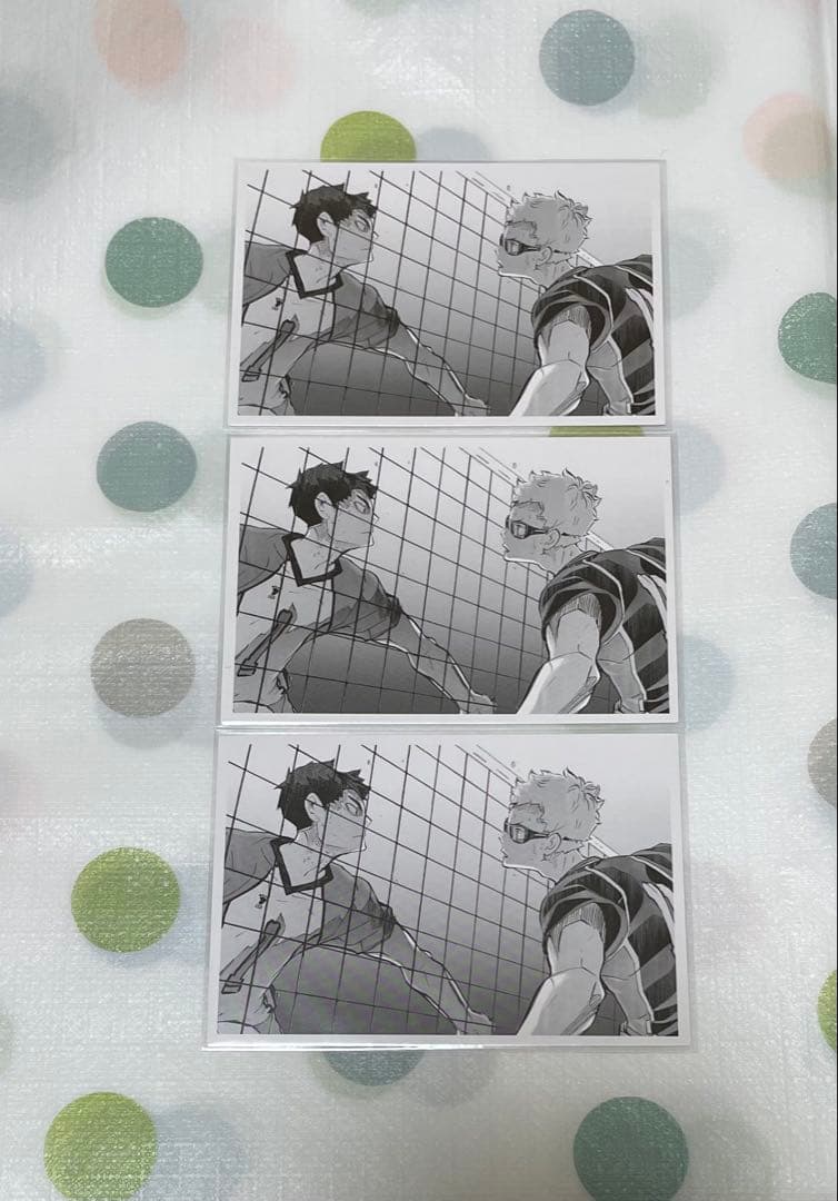 ハイキュー クロニクル 思い出スナップフォトカード 月島蛍 牛島若利 3