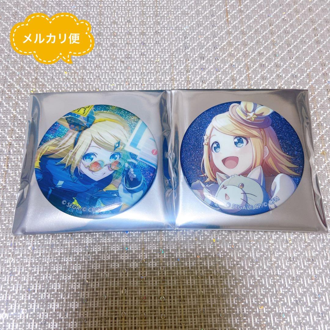 プロセカ40B 鏡音リングリッター缶バッジ