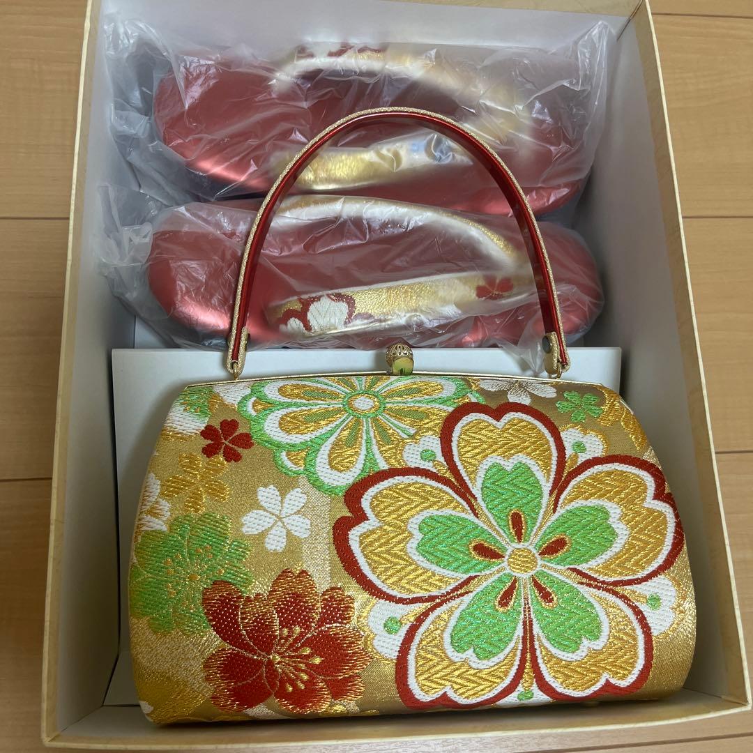 着物バッグ&草履（厚底）