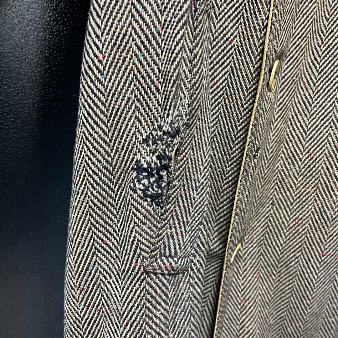 40s french vintage ドネガルツイード コート リバーシブル