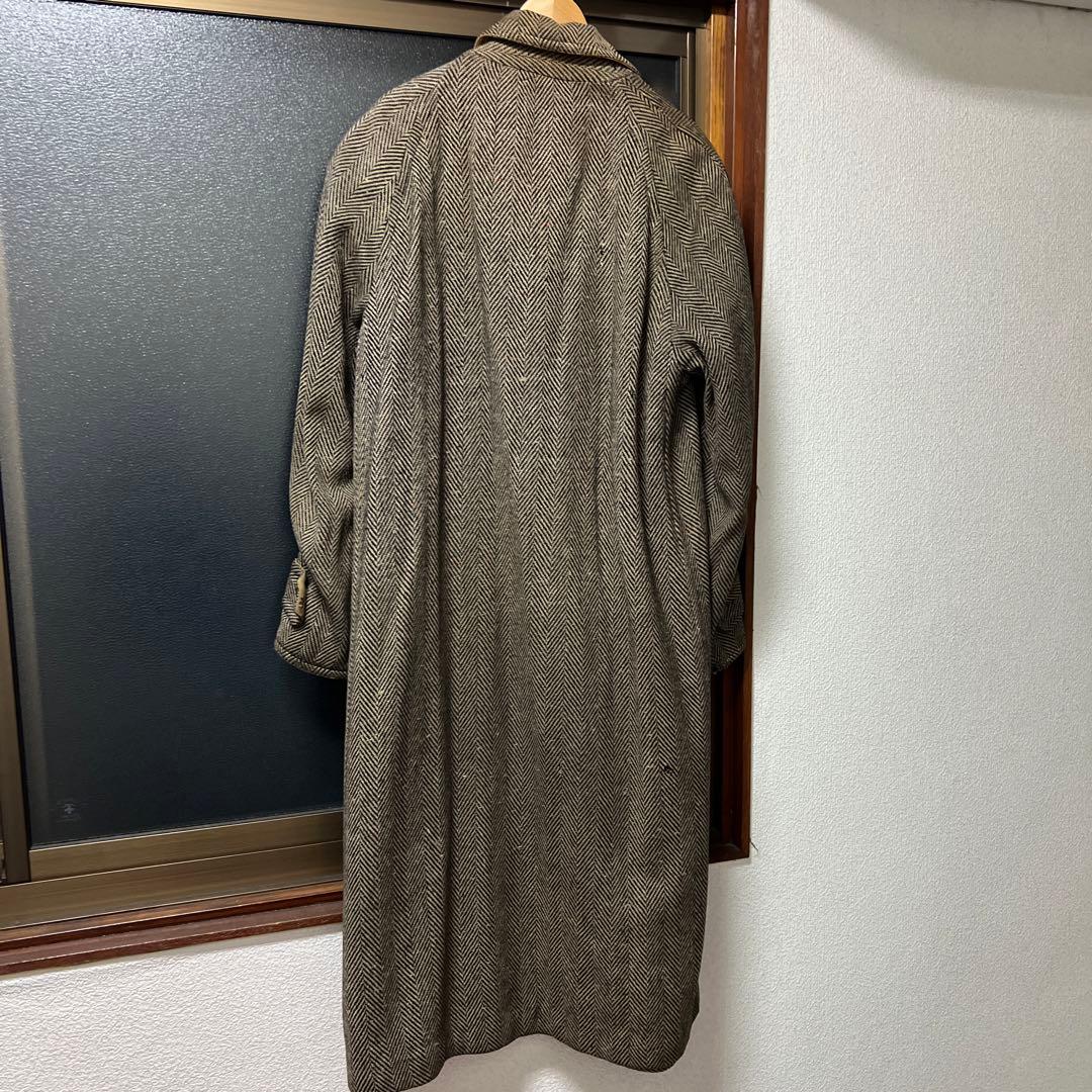 40s french vintage ドネガルツイード コート リバーシブル