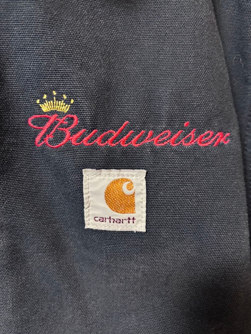 カーハート　デトロイトジャケット　企業ロゴ　バドワイザー