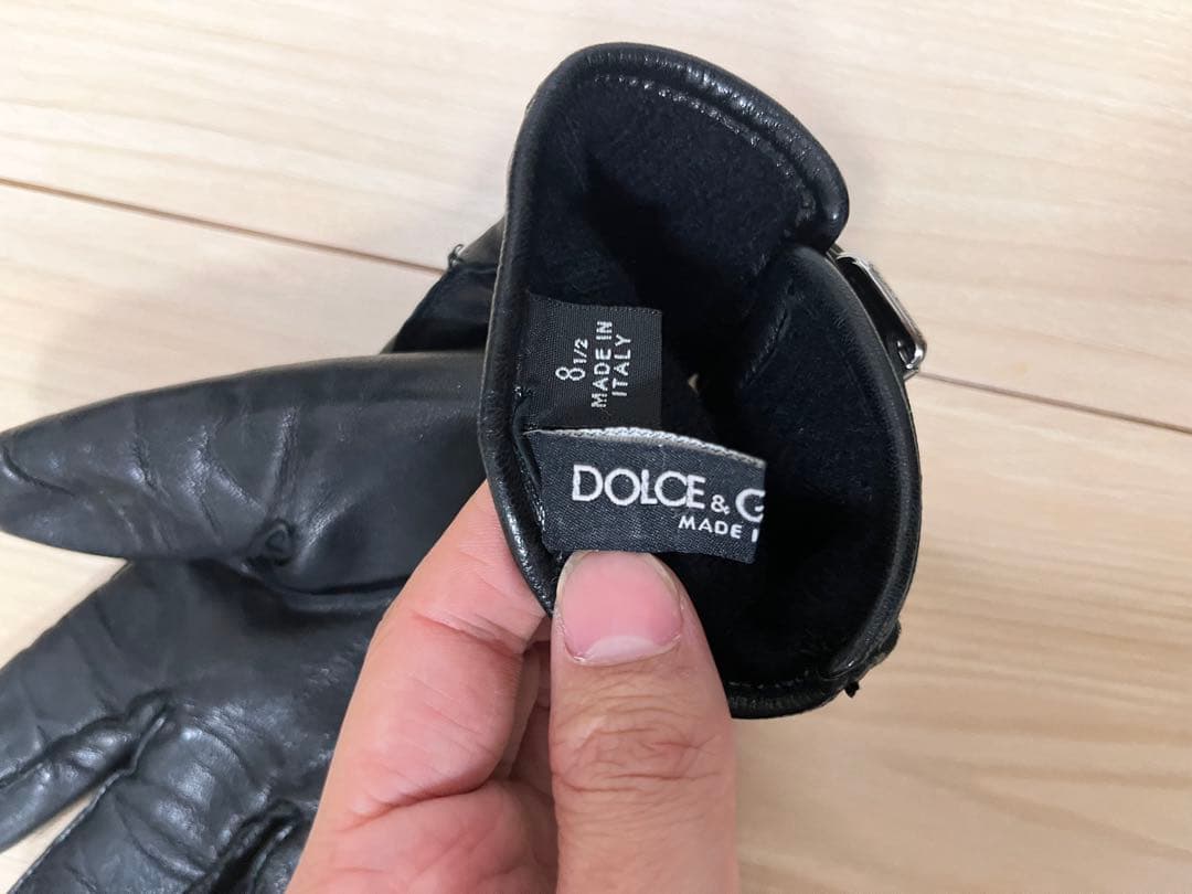 ドルチェ&ガッバーナ 90s 00s バックル ラムレザー 手袋 グローブ