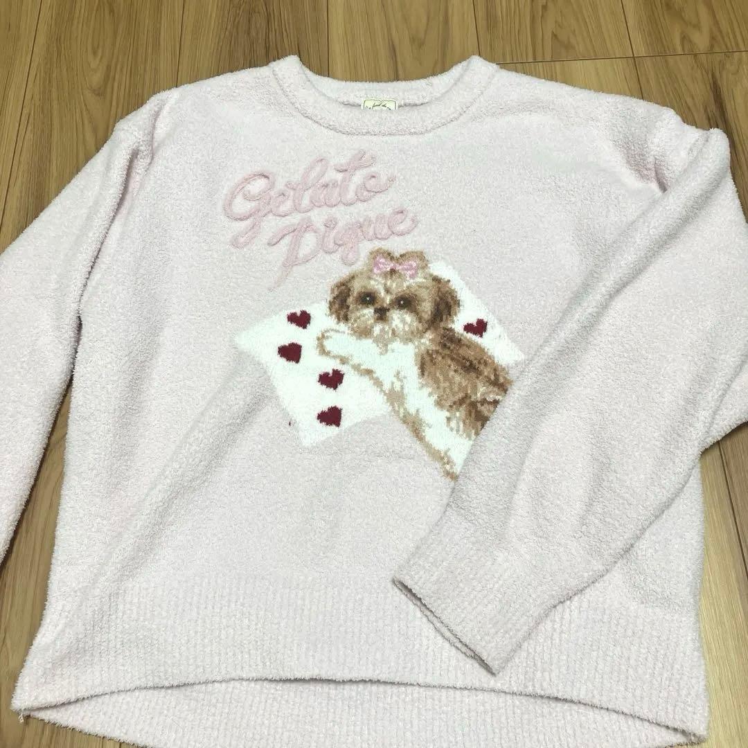 セール☆ ジェラートピケ　シーズー　プルオーバー　2点セット　ピンク　ジェラピケ