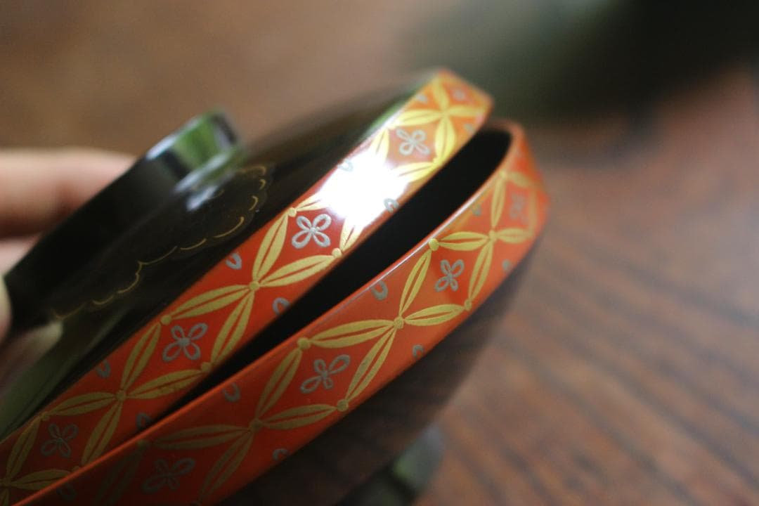 時代逸品！極上七宝文縁に優美な金銀雲蒔絵の映えるお椀2点（検輪島塗蒔絵椀雑煮椀