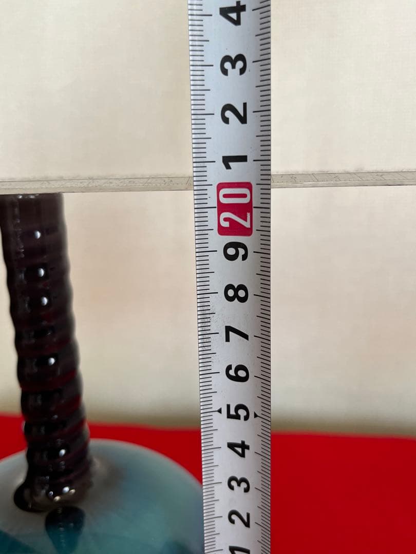 人間国宝 柳雨軒 三代 徳田八十吉  彩釉 花入 管理T187 共箱 陶歴