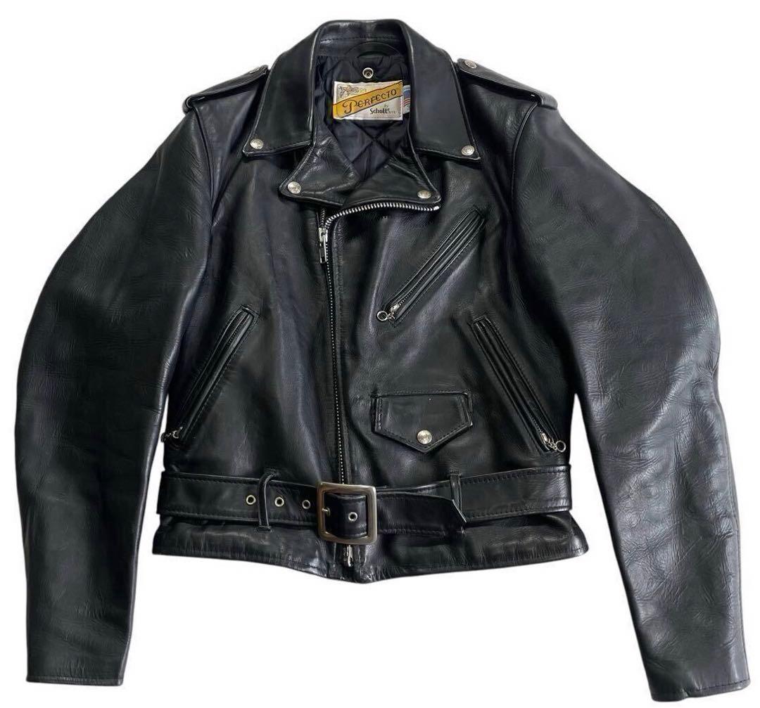 ショット Schott 618 ダブル レザー ライダース 36インチ ヴィンテージ