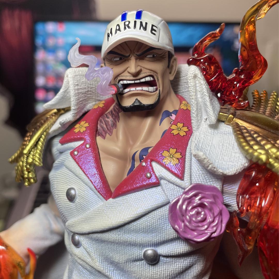 ワンピース 元帥 赤犬 サカズキ フィギュア ガレージキット 塗装済み