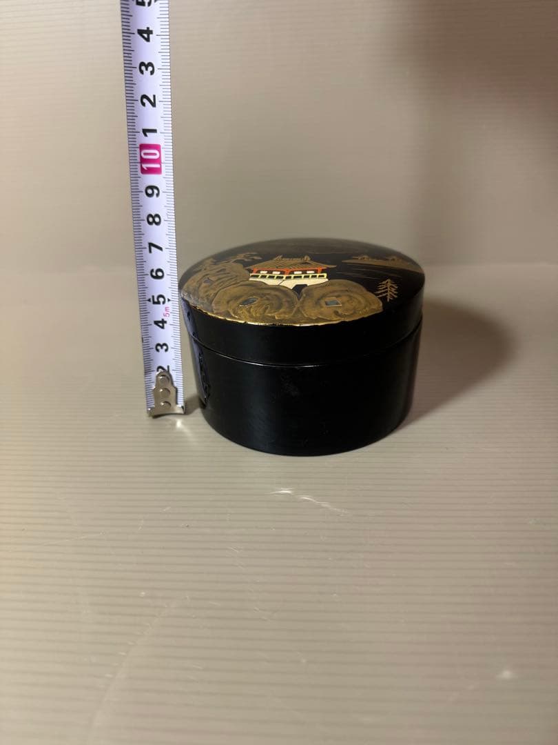 2766 漆器 金蒔絵 棗1客 皿4客