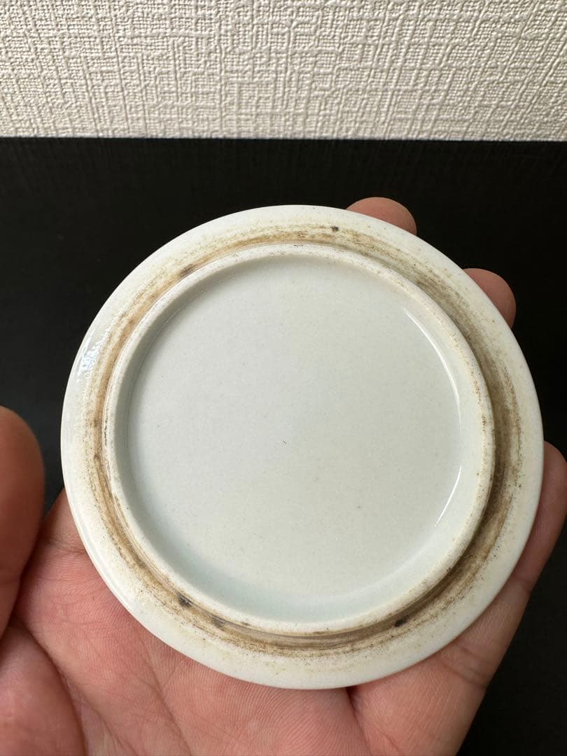 中国 清時代 咸豊年製 粉彩 香合 古美術 骨董 アンティーク