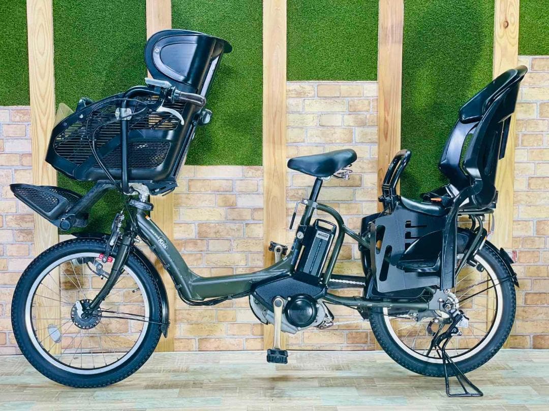 超特価 No1モデル グリーン系 ヤマハ 子供乗せ電動アシストH2979