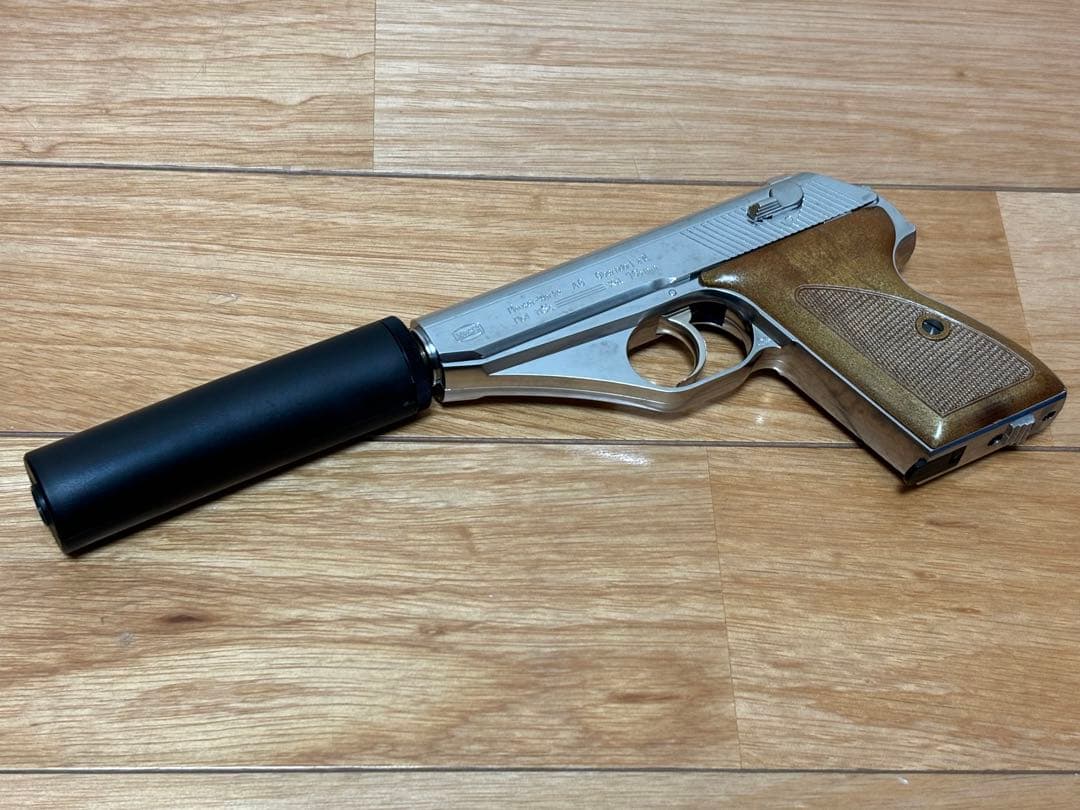 マルシン モーゼル MAUSER HSc シルバー サイレンサー ASGK刻印有