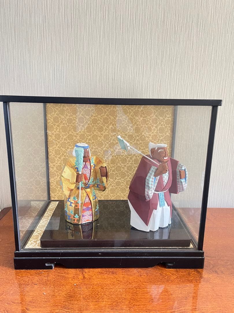 高砂人形 奈良一刀彫 尉と姥 (じょうとんば) - メルカリ