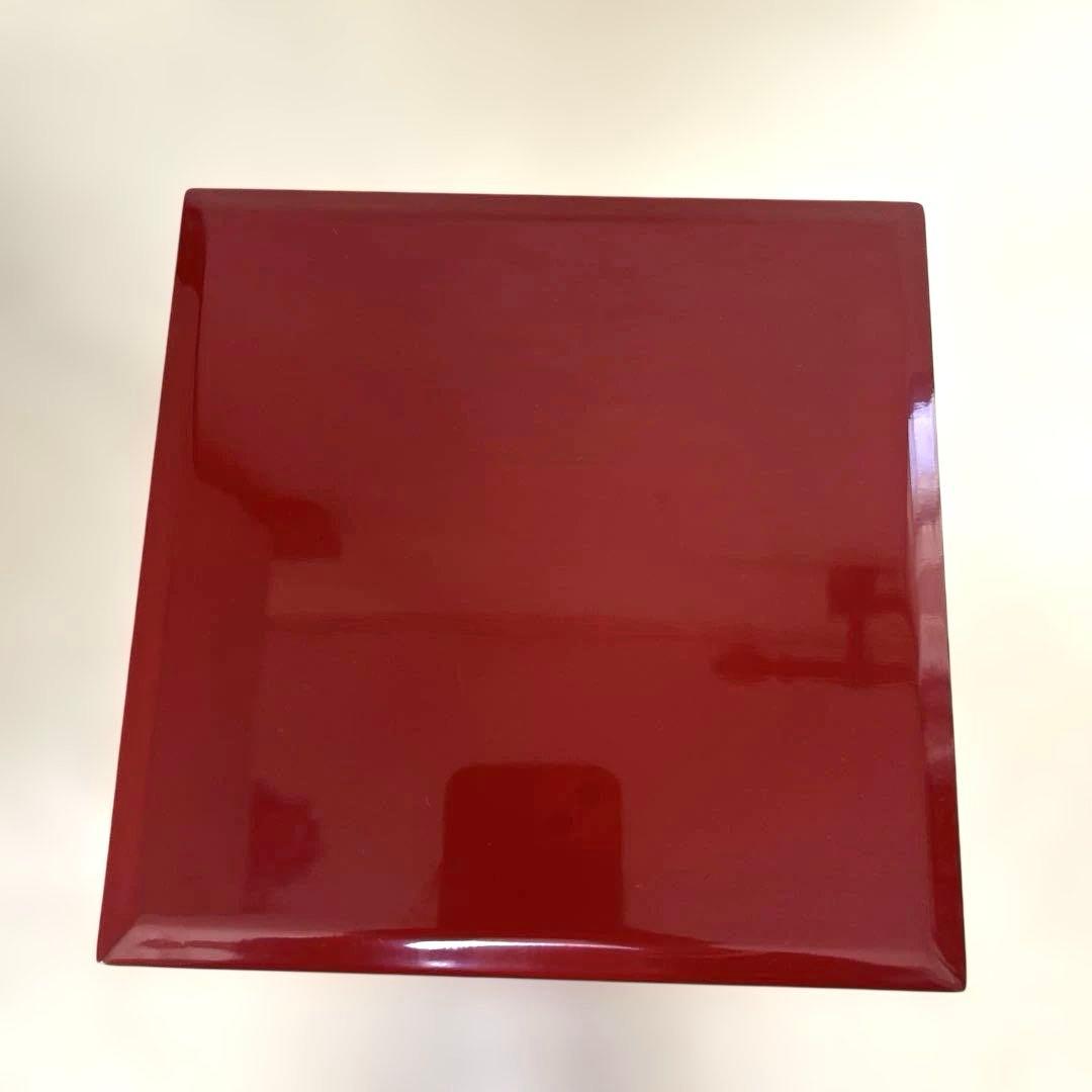 川連漆器 朱内黒 三段重めんとり 蓋二枚 - メルカリ