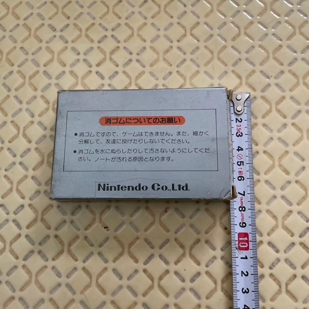 ファミコンカセット実物大消しゴムマリオブラザーズ