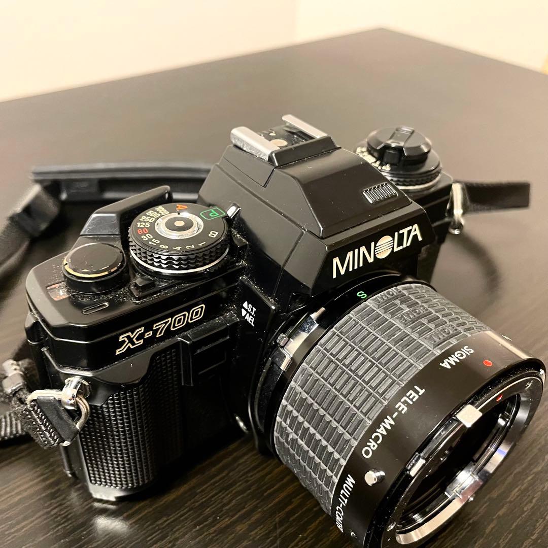 レトロ一眼】MINOLTA X-700 レンズ 三脚 ストロボ 露出計 一式 - メルカリ