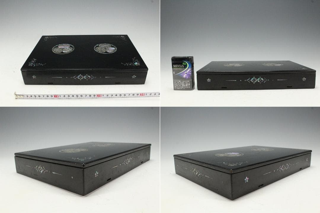 螺鈿 三つ葉葵 徳川紋 鍔 箱(K-LC769) - メルカリ