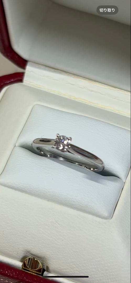 ほぼ未使用　Cartier ソリテールリング　ブリリアントカット ダイヤモンド