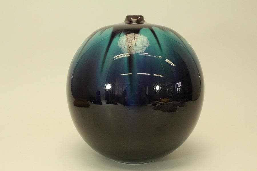 三代 徳田八十吉 作 正彦 壷 共箱 美品(ZE589) - メルカリ