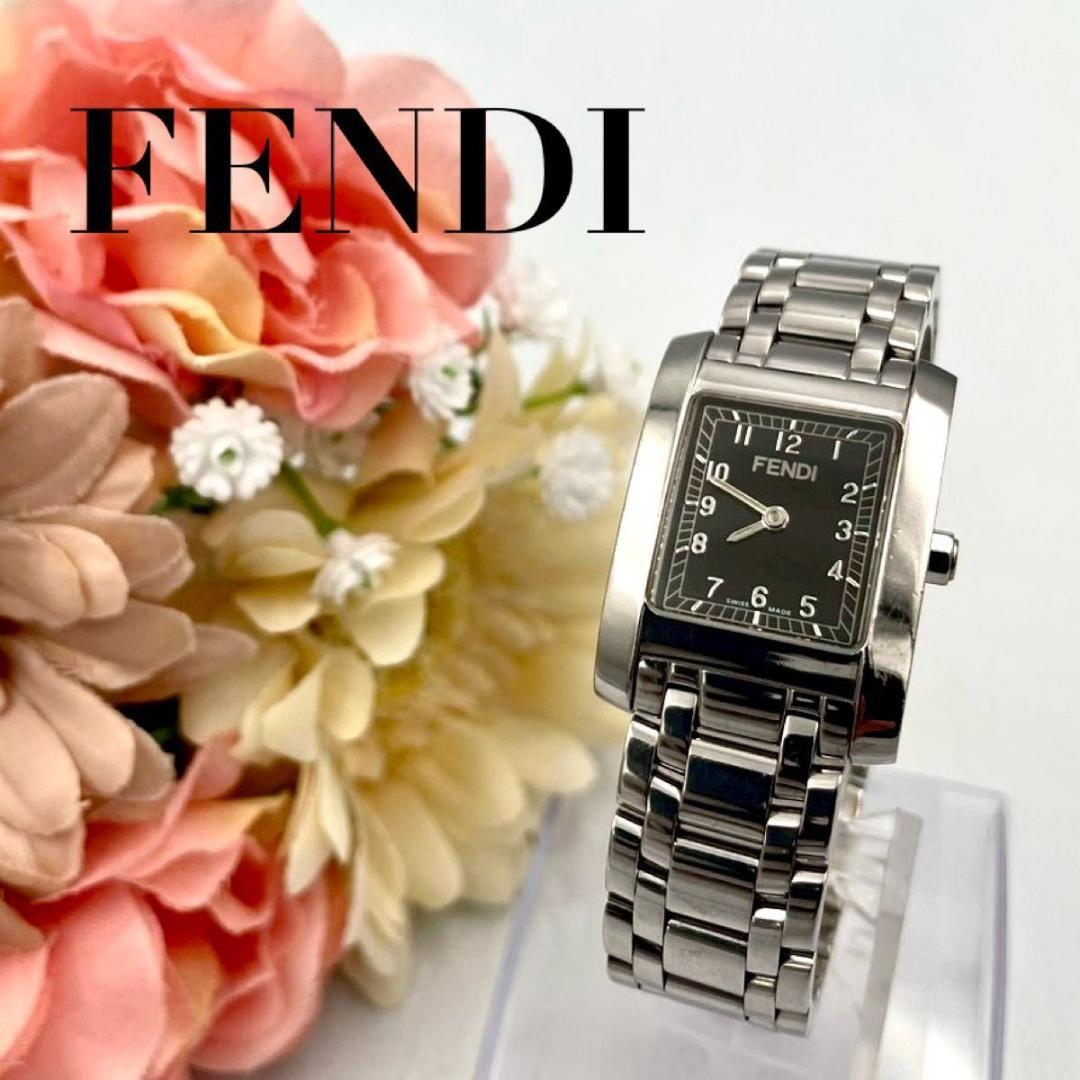 576 新品電池 FENDI 7000L 腕時計 クォーツ スクエア オロロジ - メルカリ