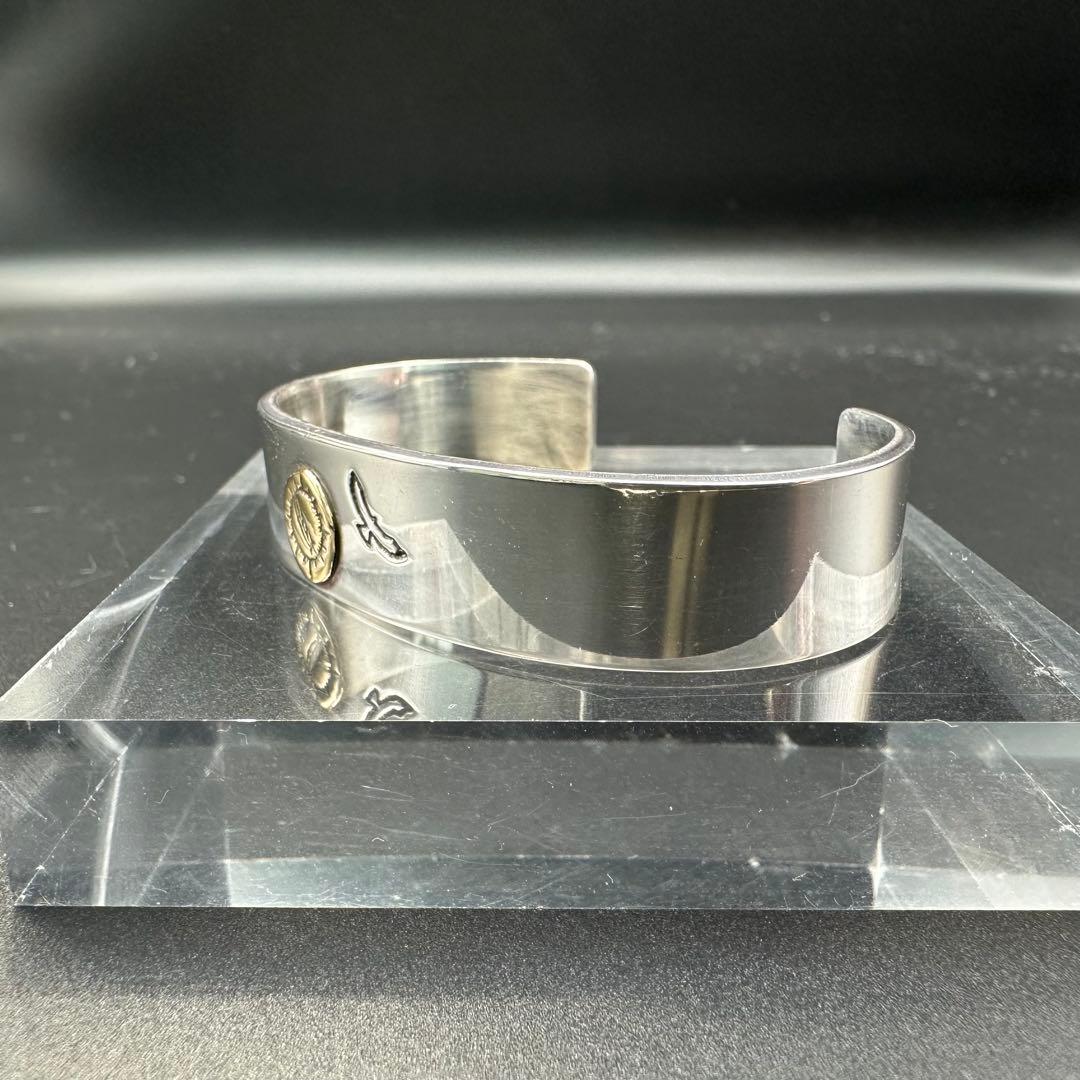 NATIVE SPIRIT K18 ホーク フェザー イエローゴールド バングル