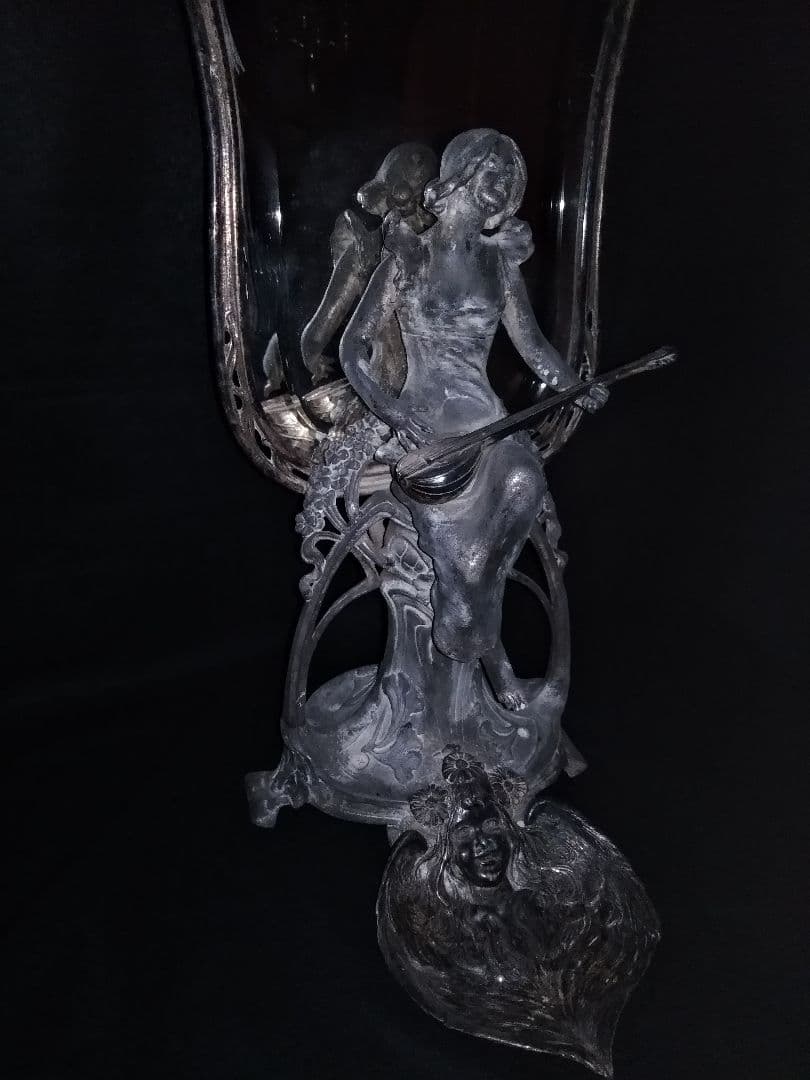 最高級 アンティーク アール・ヌーヴォー様式の鏡 ドレッサー