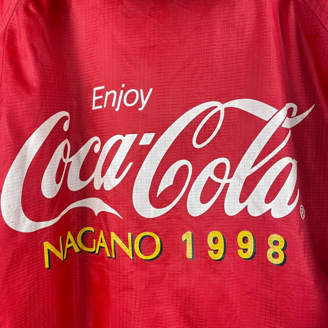 公式 長野オリンピック コカコーラ ジャケット フーディ 赤 - メルカリ
