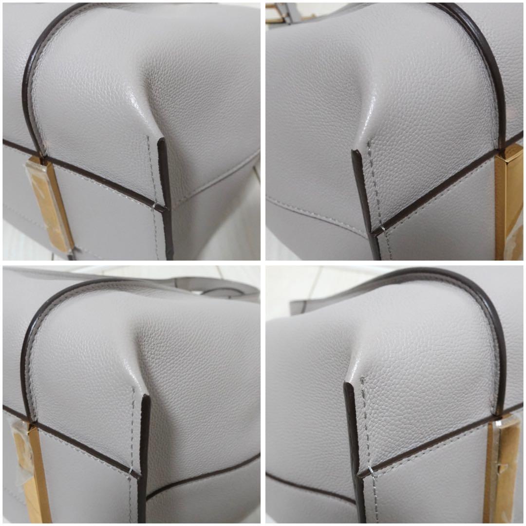 トッズ　ショッピングバッグ　ミニ　Tタイムレス　ショルダーバッグ　トート　グレー