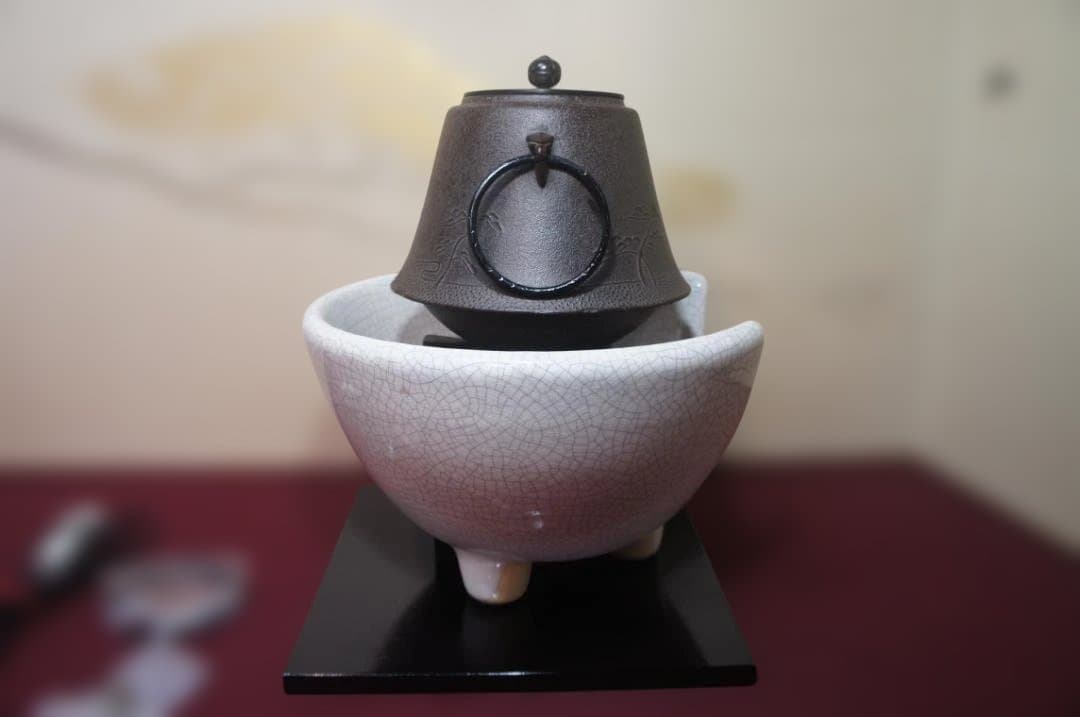 ☆ 創巧野々田 しろ薩摩風炉(紅鉢型)電熱器 国宝敬典富士釜他フル