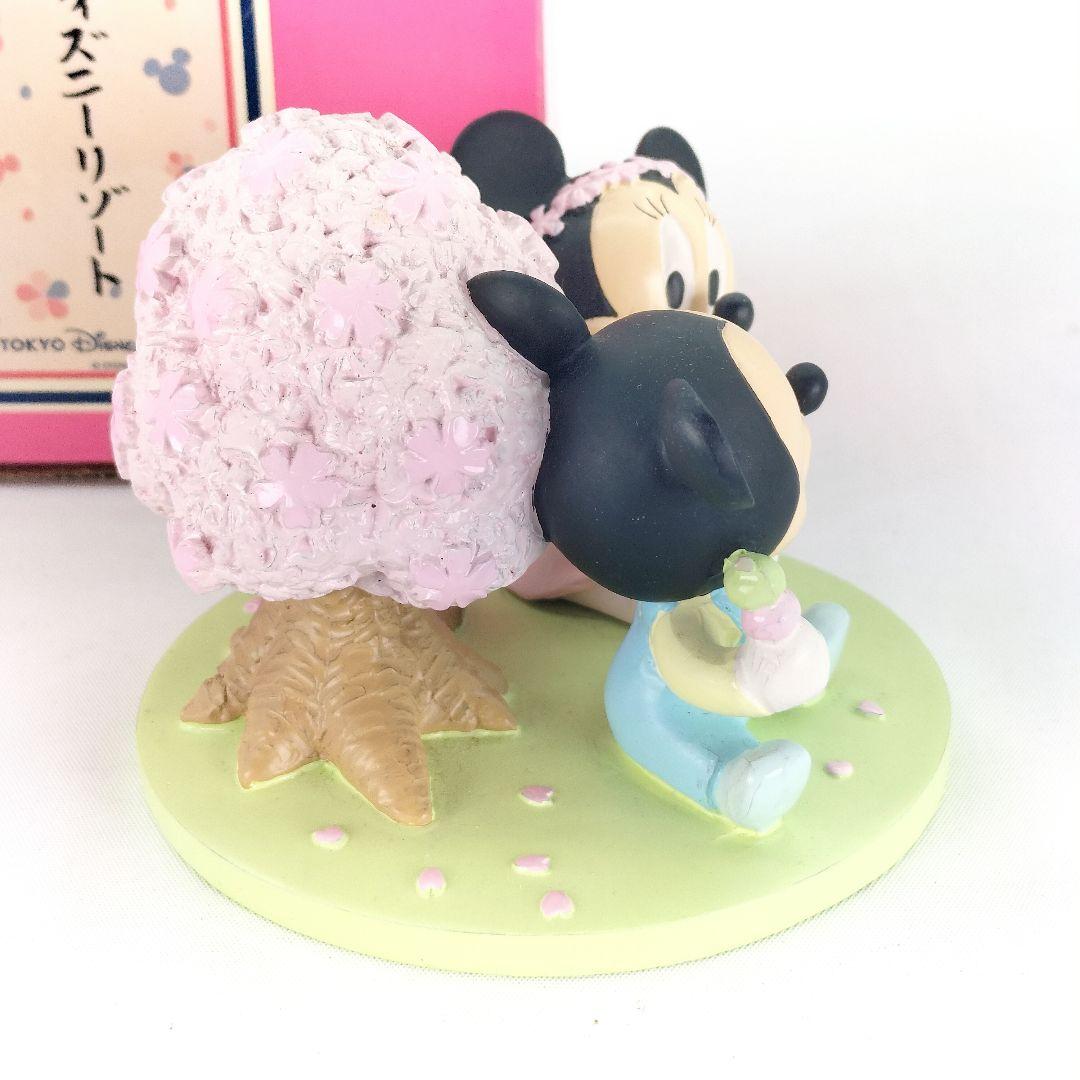 東京ディズニーリゾート ベビーミッキー ミニー フィギュア 花見 桜の木