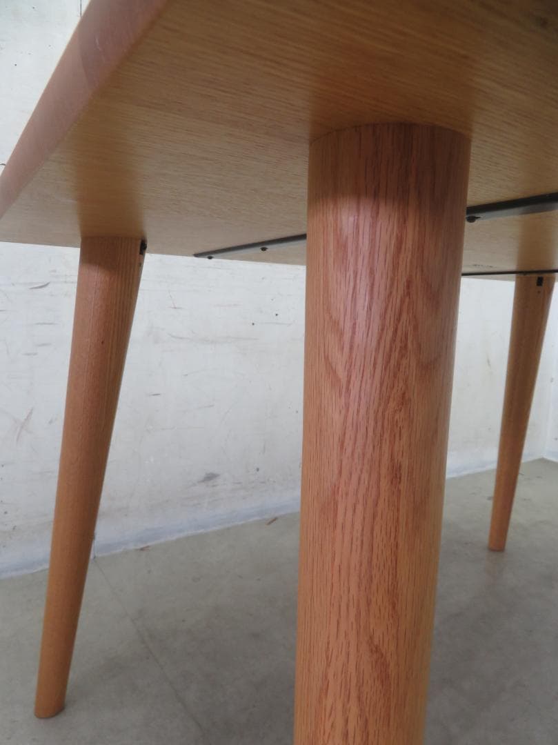 美品■柏木工■シビルシリーズ■無垢ナラ材■ダイニングテーブル■120幅■高級■