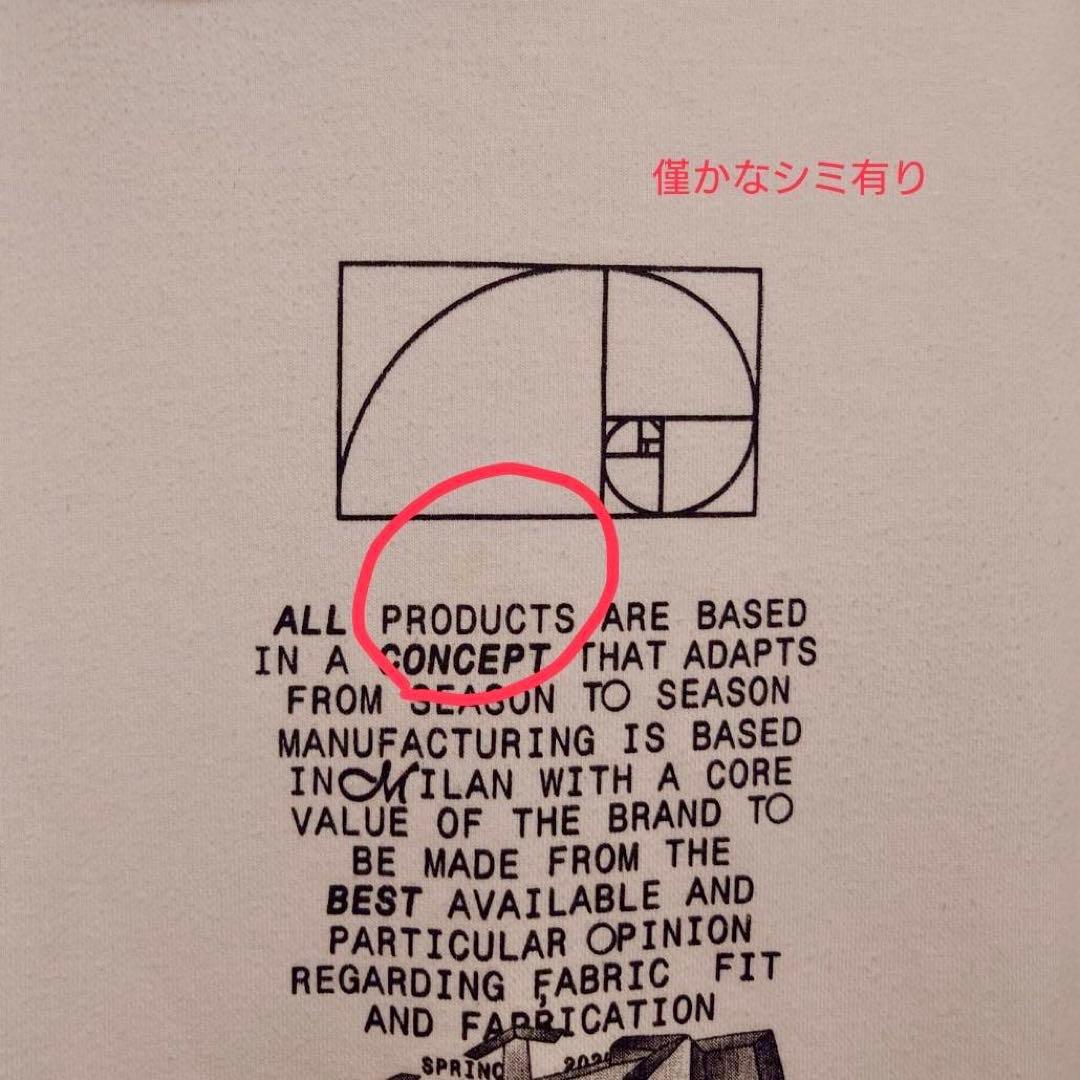 OFF-WHITE オフホワイト　パーカー　白　L