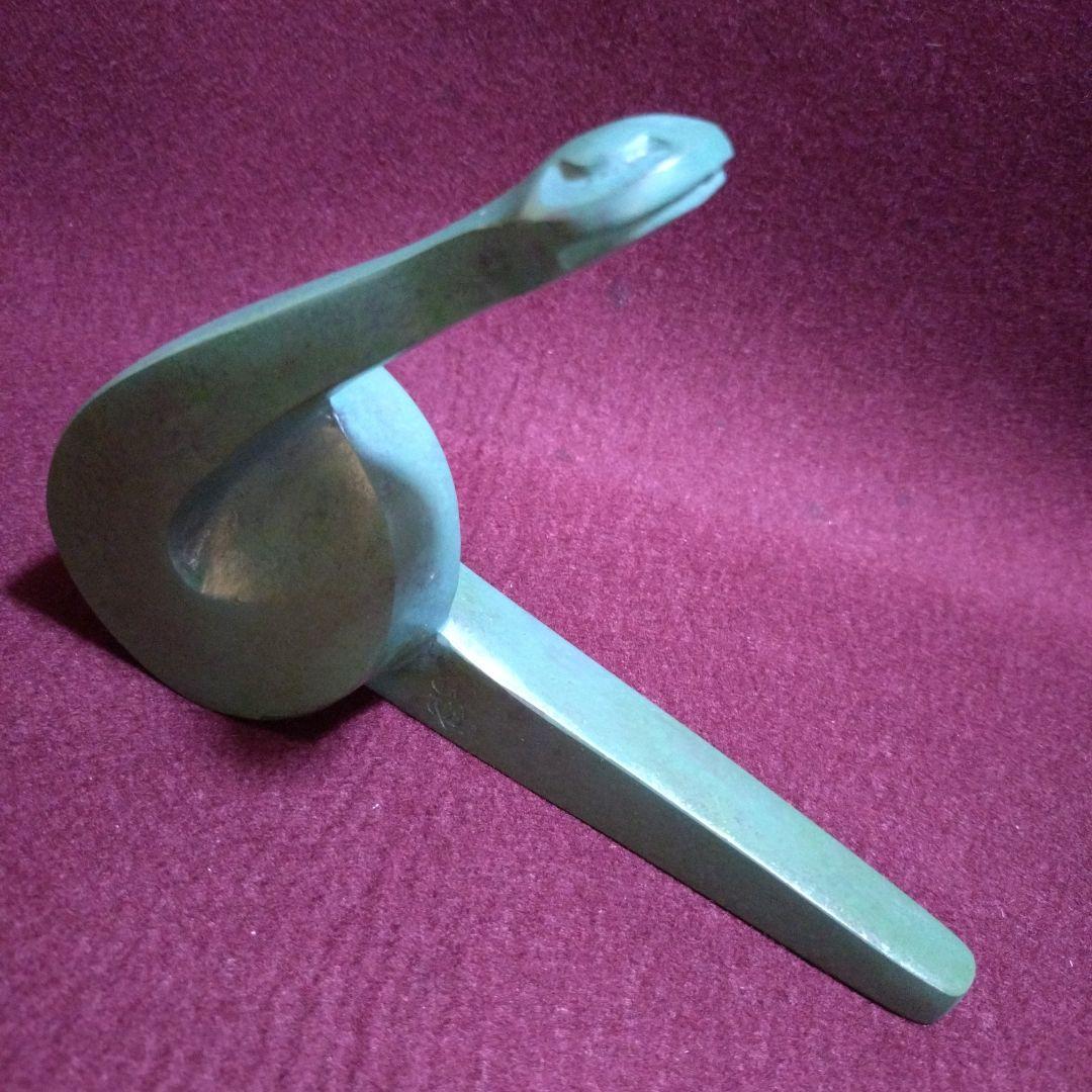 高岡銅器 干支置物 開運招福 「富貴・巳」三枝惣太郎 作