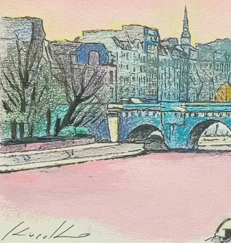 GP133★原画を飾る！！★師：平山郁夫★東京芸大卒★有名百貨店人気作家