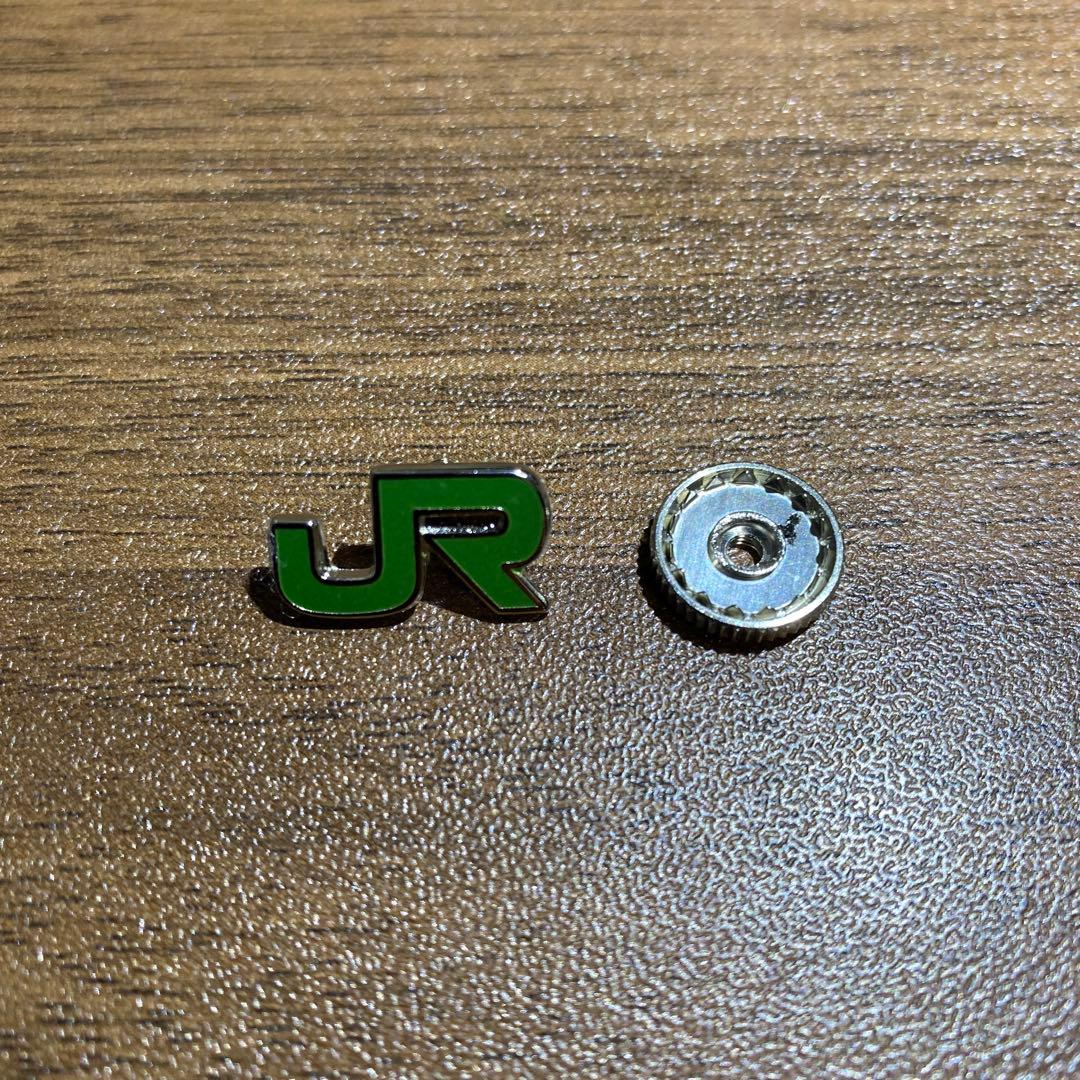 ＪＲ　東日本　襟章　社章　ネジ　純銀　国鉄　電車　列車　汽車　機関車　レトロ