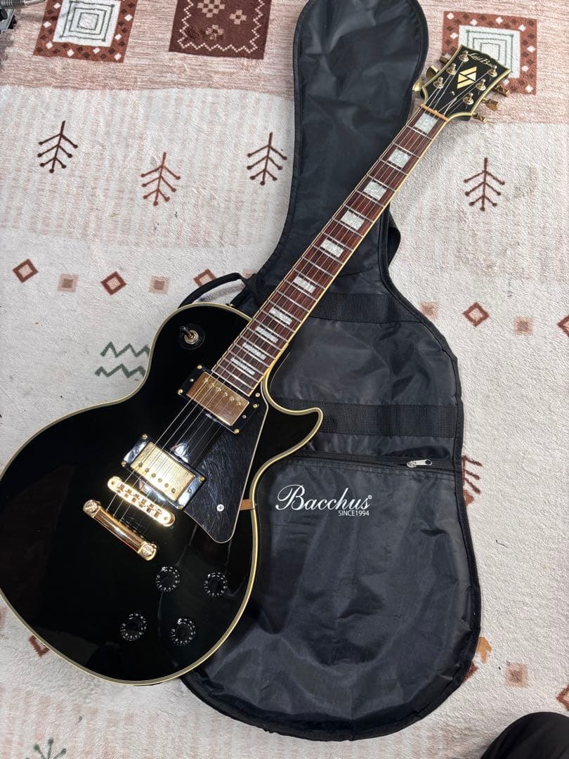 Laid Back レイドバック レスポールカスタムタイプ エレキギター 黒