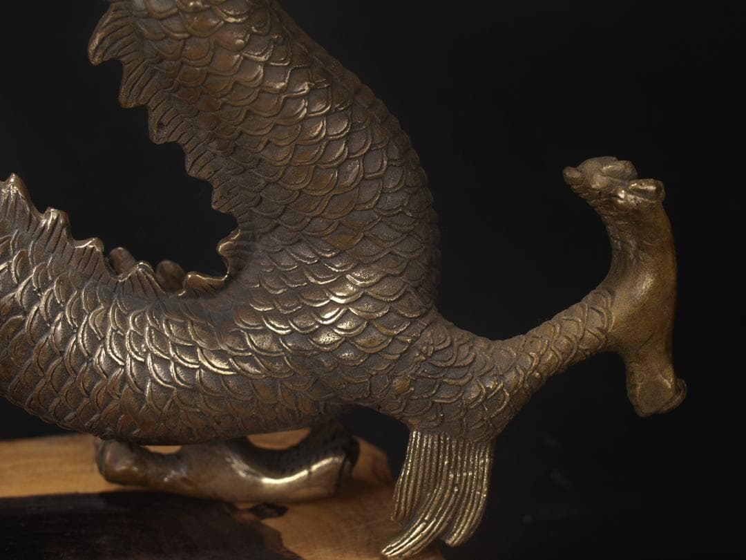 骨董市仕入れ 中国清時代の置物 ヤモリ 縁起物 骨董品 AK883A6-3