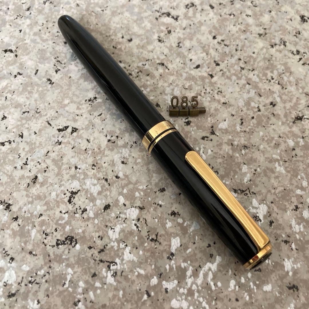 081 オーバーホール済み 万年筆 プラチナ PLATINUM 14k WG 70s