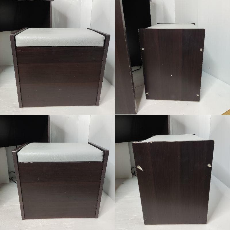 ニトリ 一面鏡ドレッサー 59×39×113 ブラウン レトロ