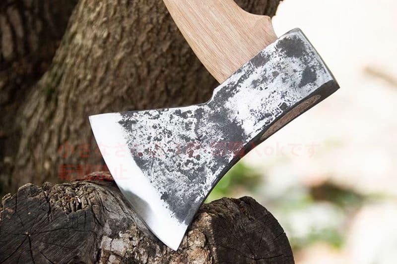 万軍-トマホーク-高炭素鋼 古兵器 武具　刀装具　日本刀　模造刀 狩猟 斧