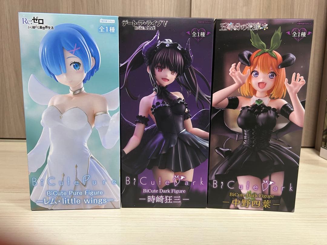 BiCute Dark Figure セット 中野四葉 時崎狂三 レム - メルカリ