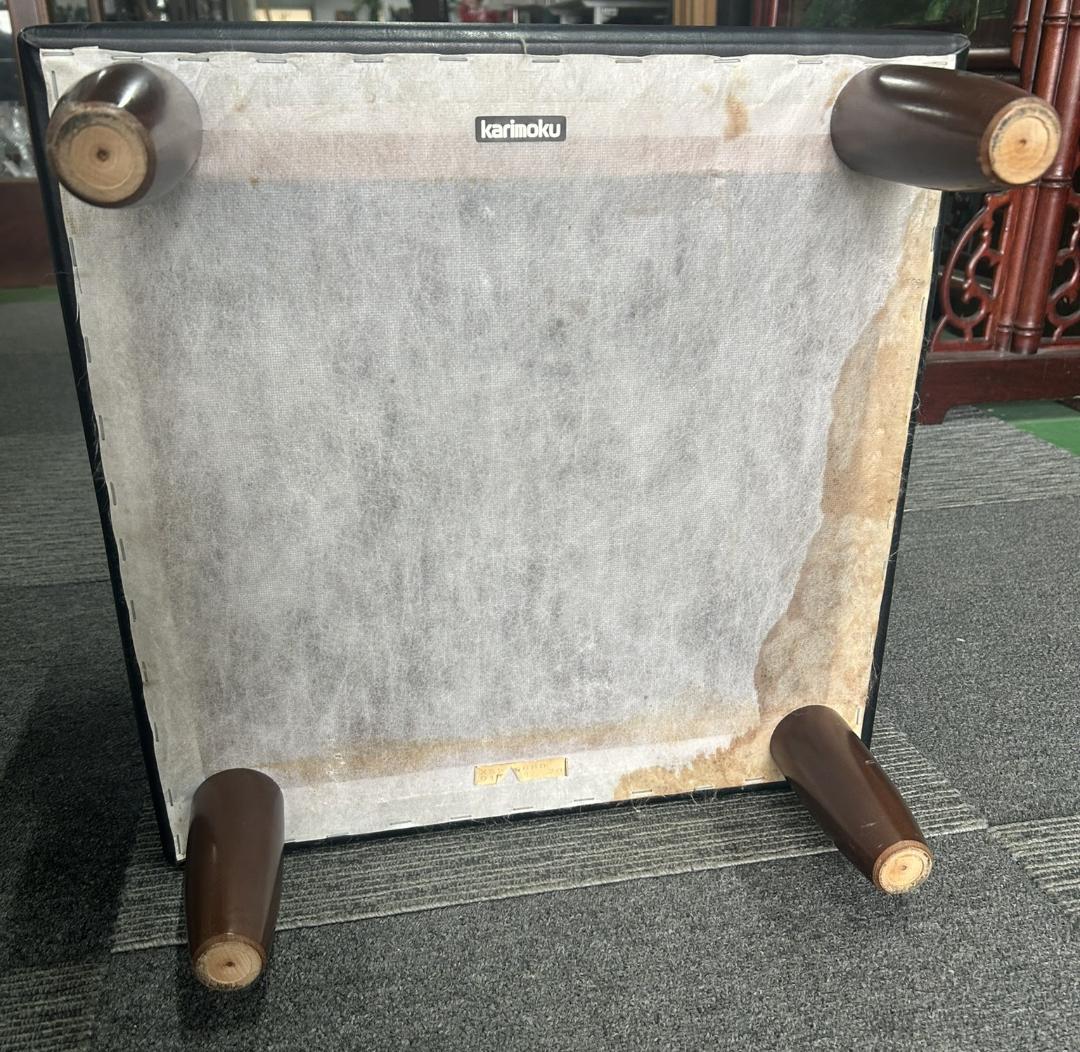 【Karimoku】カリモク オットマン 幅43cm 高さ33cm